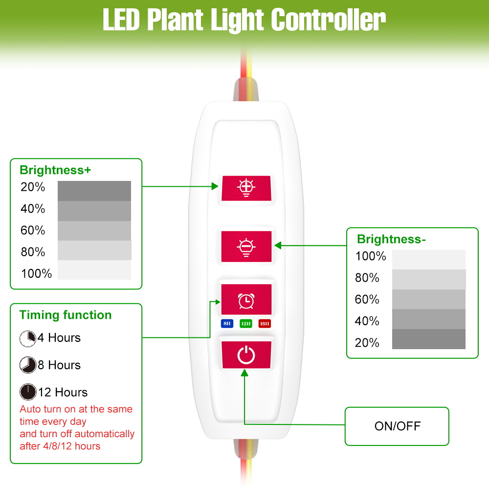 LED Indoor Plant Light Bar USB - огляд і ціна Echeveria Succulent