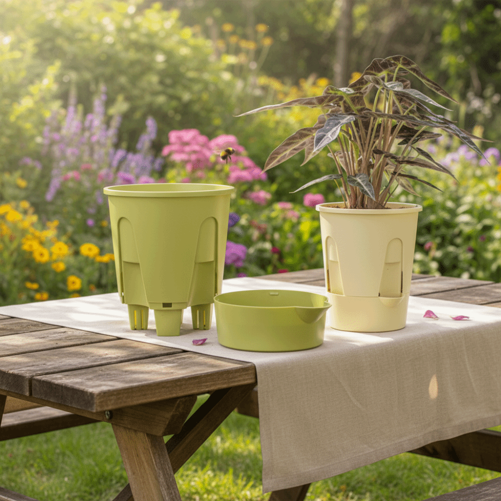 Plastic Self Absorbing Flowerp - огляд і ціна Aloe Vera Pot