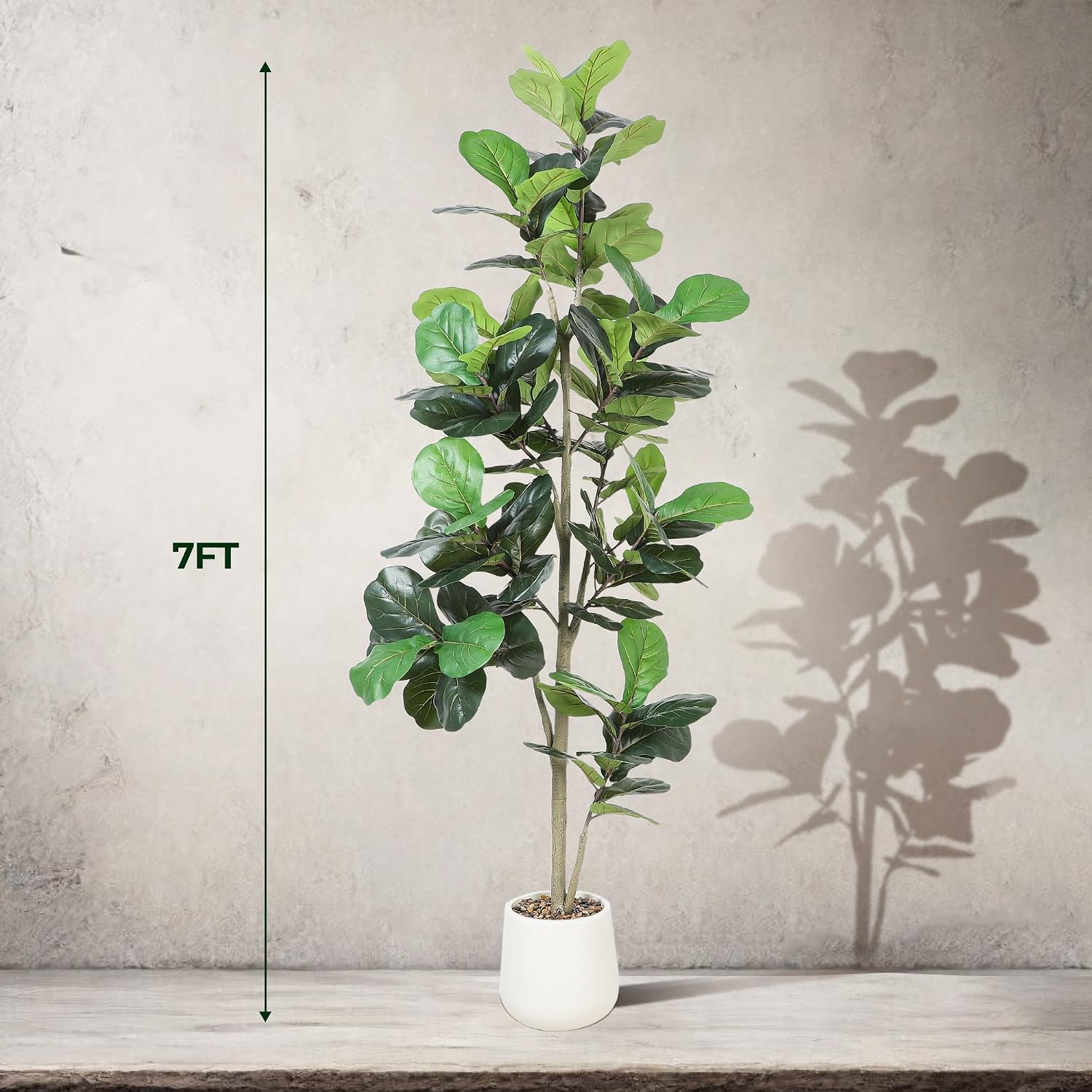 7ft Artificial Fiddle Leaf Tre - огляд і ціна Ficus Lyrata Tree
