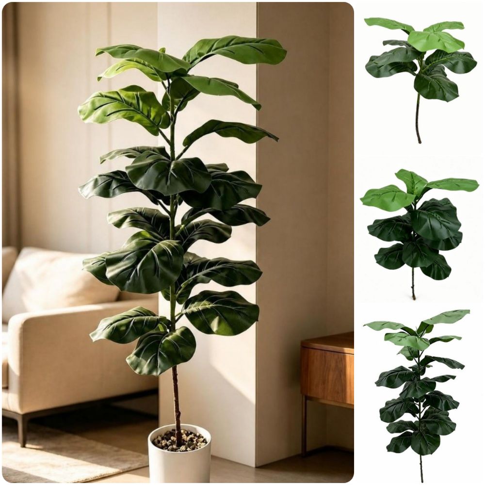 9/15/23 Leaves Artificial Ficu - огляд і ціна Ficus Lyrata Tree