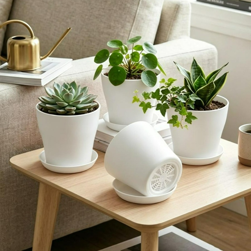 Plant Pot Set with Drainage Ho - огляд і ціна Aloe Vera Pot